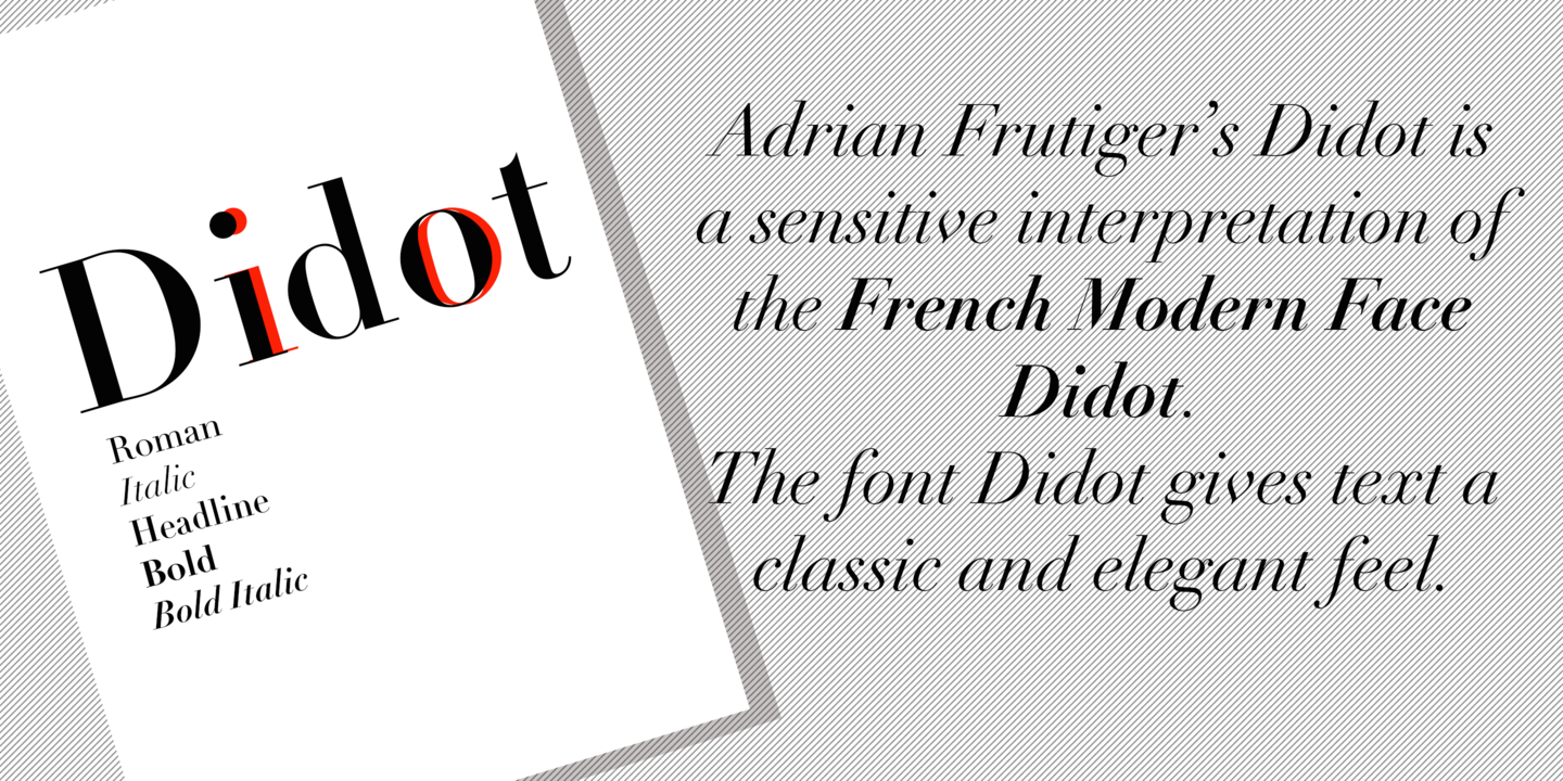 Пример шрифта Linotype Didot #3